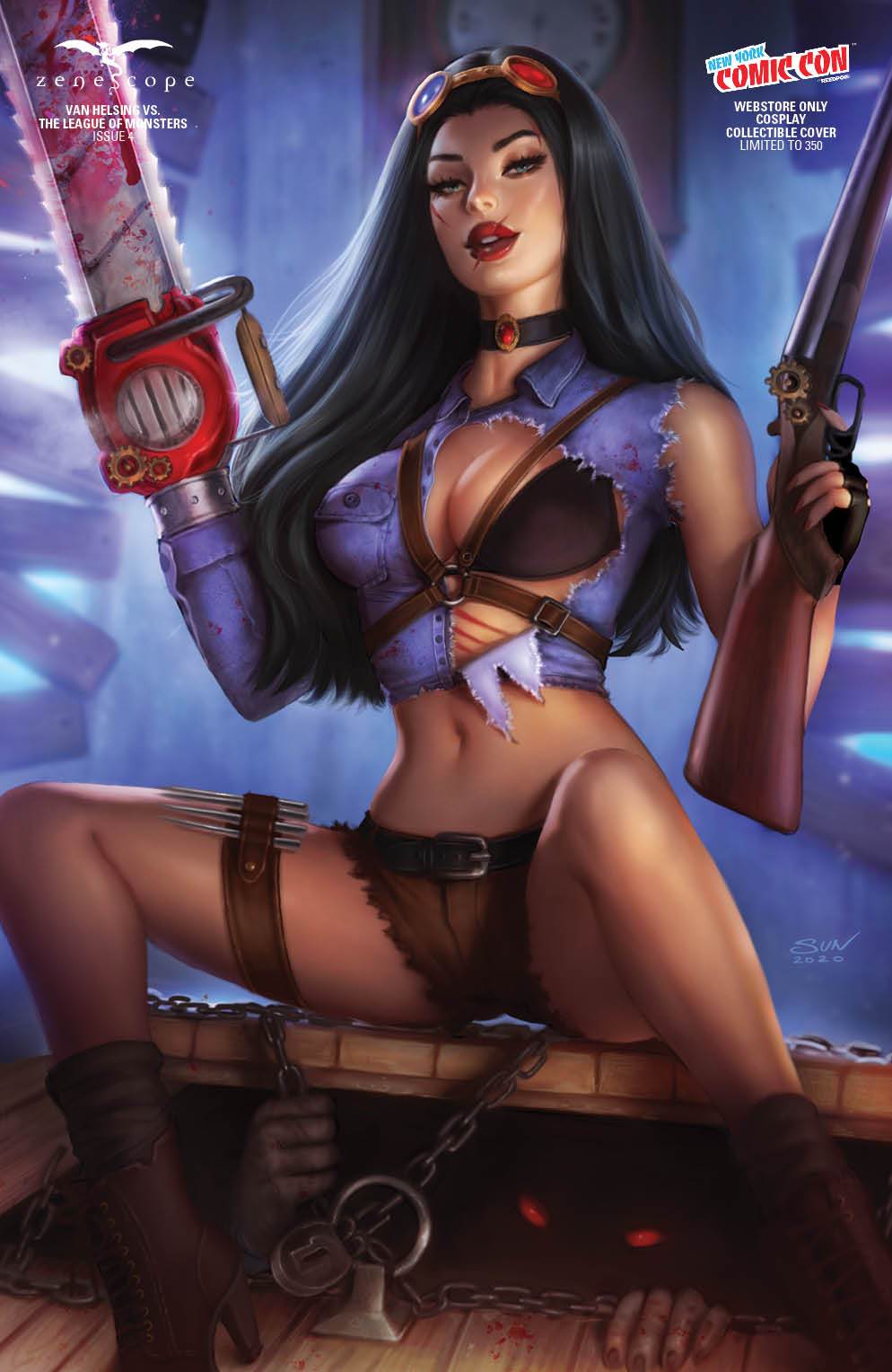 Van Helsing vs The League of Monsters #4 Cover F Sun Khamunaki NYCC Exclusive LTD 350