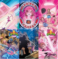 Power Rangers Pink Lot 1 2 3 4 5 6 Set
