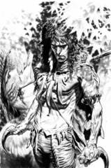 Savage #3 (Of 4) Cover E 1:50 Variant B/W Sketch Var Larosa