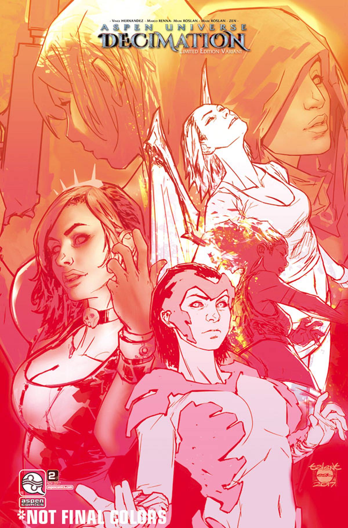 Aspen Universe Decimation #2 1:10 Variant Incv