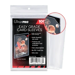 Ultra PRO - 1 Pack of 100 Easy Grade Sleeves for Standard Card Size