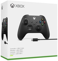 Xbox Wireless Controller + USB-C Cable - Black