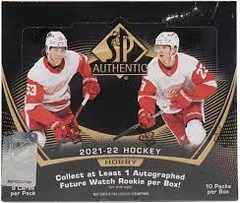 2023/04 - 2021/22 Upper Deck SP Authentic Hockey Box (10 Packs)