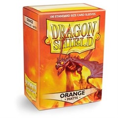 Dragon Shield Orange Matte Standard Size 100 Count