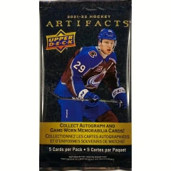 2021/22 Upper Deck Artifacts NHL Hockey Blaster Packs