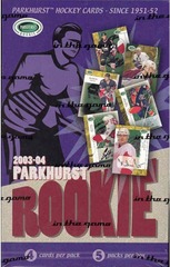 2003-04 Parkhurst Rookie box