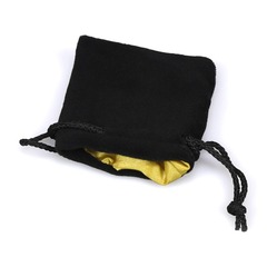 Koplow Games: Dice Bag Small Black Yellow (3.75