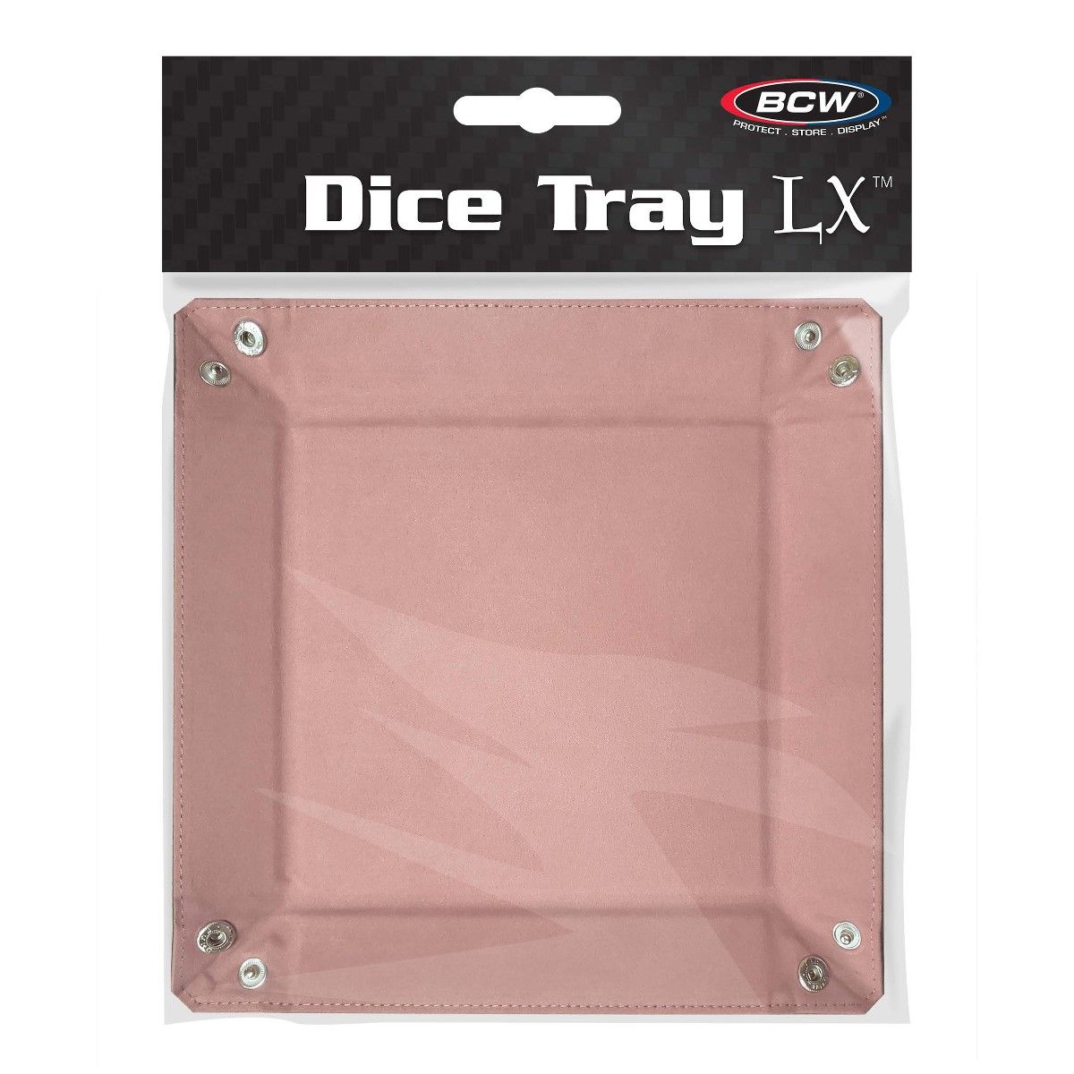 BCW Dice Tray: Square LX Pink 1-DT-REC-PNK