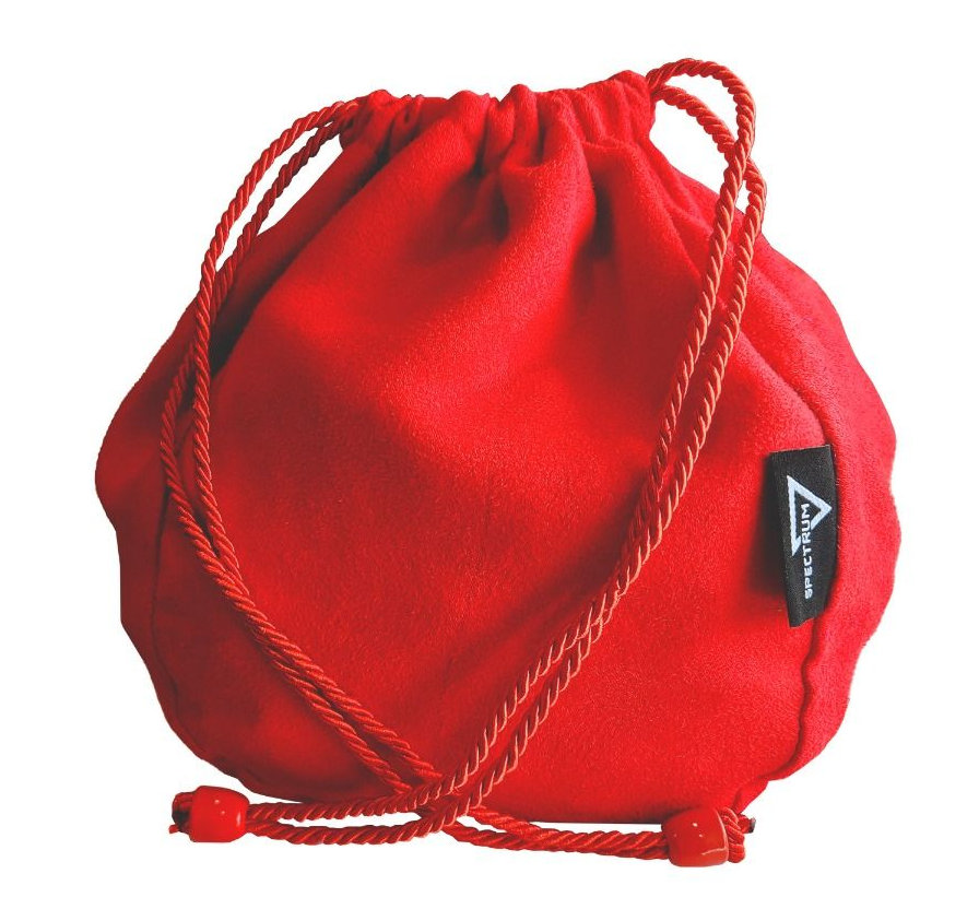 BCW Dice Bag: Spectrum Large Red 1-RPG-DB-RED