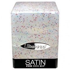 Ultra Pro Deck Box: Satin Cube Glitter Clear 15885