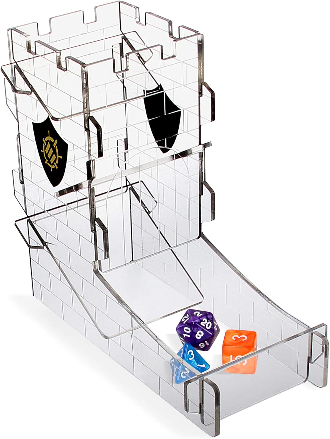 Enhance Gaming: Acrylic Dice Tower ENTTADT100CLEW