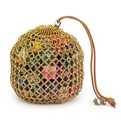 Hymgho Dice: Chainmail Dice Bag Gold HY00298