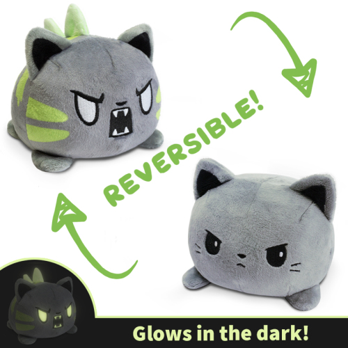Reversible Plush: Catzilla Grey