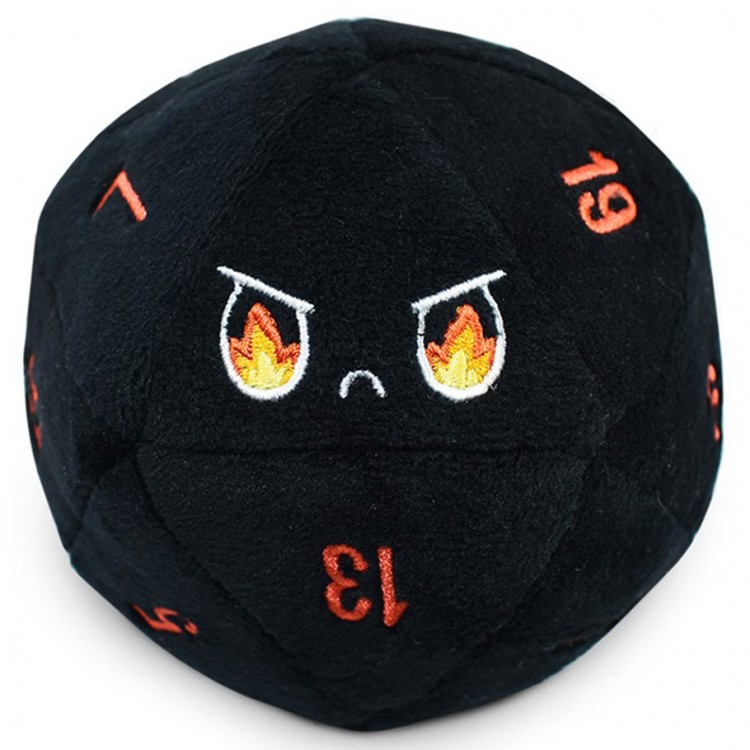 Tee Turtle D20 Plush: Rage Black (small)
