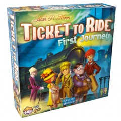 Ticket to Ride: First Journey (blue & yellow background)