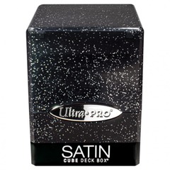 Ultra Pro Deck Box: Satin Cube Glitter Black 15886