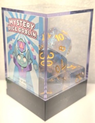 Mystery Dice Goblins: 7 Set Polyhedral Resin  Trans Flag Frost A-RES-FLAG-TRANS-FROST