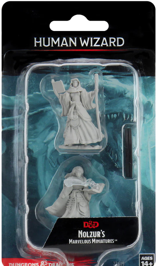 Dungeons & Dragons: Nolzurs Marvelous Miniatures: Human Wizard (female) 72619