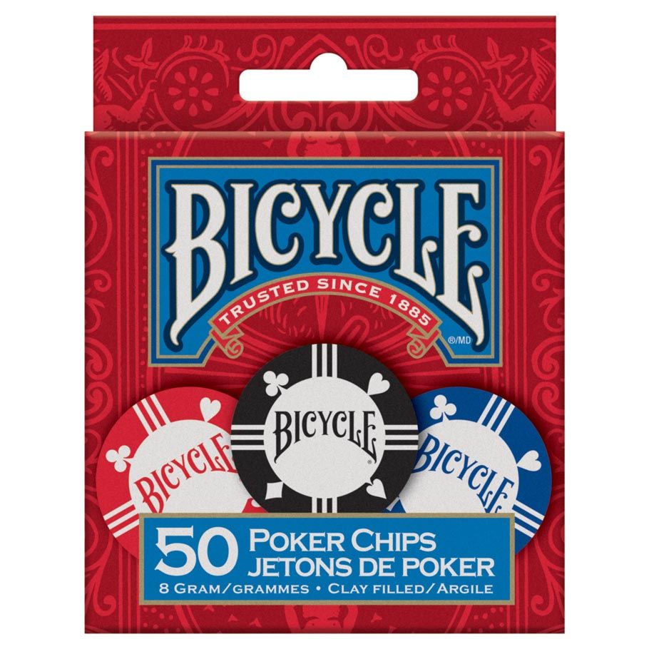 Bicycle Poker Chips Clay 8g (50ct)