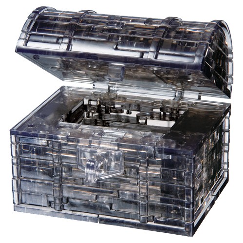 3D Crystal Puzzle: Treasure Chest Black Level 2