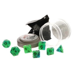 Reaper Dice: Pizza Dungeon Dice Glow Green Blue 19035