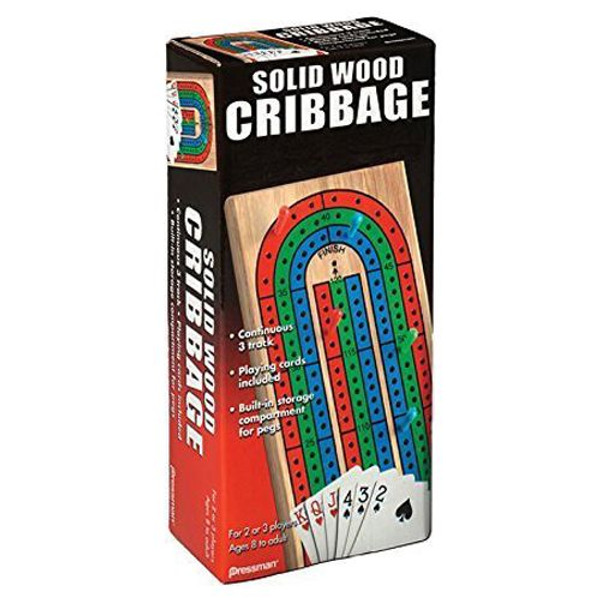 Cribbage: Solid Wood with Cards