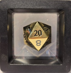 Dice: D20 22mm Heavy Metal Gold MM754