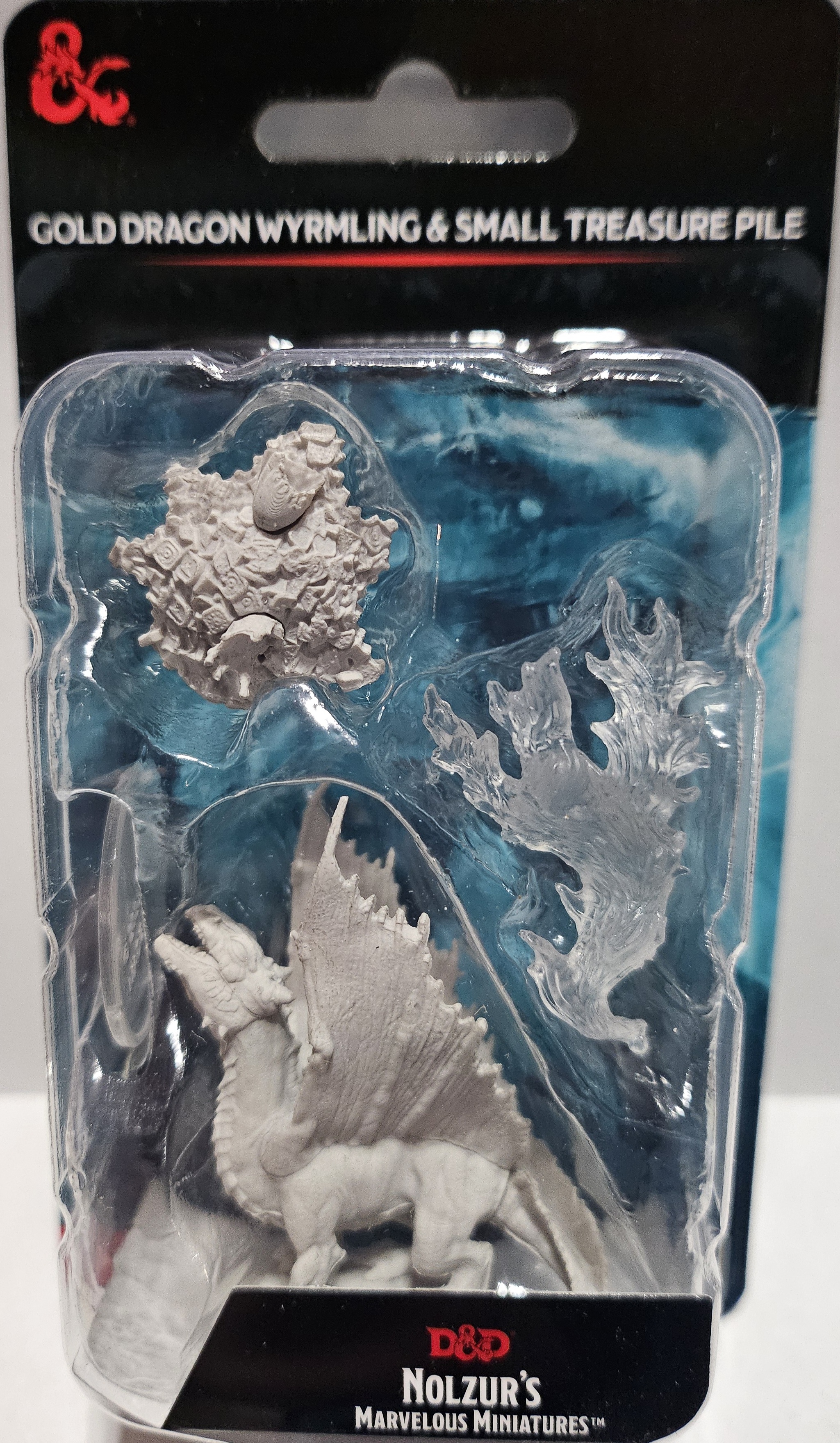 Dungeons & Dragons: Nolzurs Marvelous Miniatures: Gold Dragon Wyrmling & Small Treasure Pile 90028