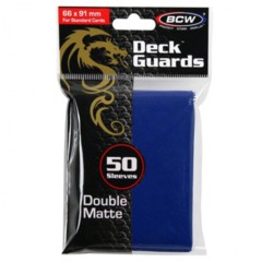 BCW Deck Guard Sleeves: Matte Blue 1-DGM-BLU