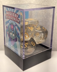 Mystery Dice Goblins: 7 Set Polyhedral Resin Silver Shimmer A-RES-SHIMMER-GLDSIL