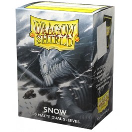 Dragon Shield Sleeves: Dual Matte Snow AT-15005