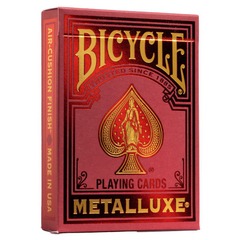 Playing Cards: Metalluxe Red - 1 pack