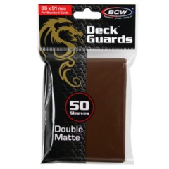 BCW Deck Guard Sleeves: Matte Brown 1-DGM-BRN