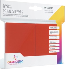 GameGenic Sleeves: Matte Prime Red GGS10027ML