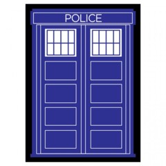 Legion Sleeves: Police Box Black Border MAT108