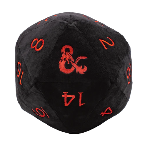 Ultra Pro D20 Jumbo Plush D&D Black & Red 18356