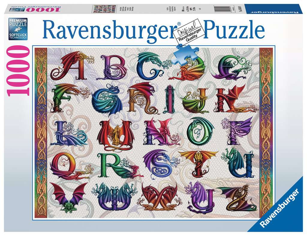 Dragon Alphabet - 1000pc puzzle