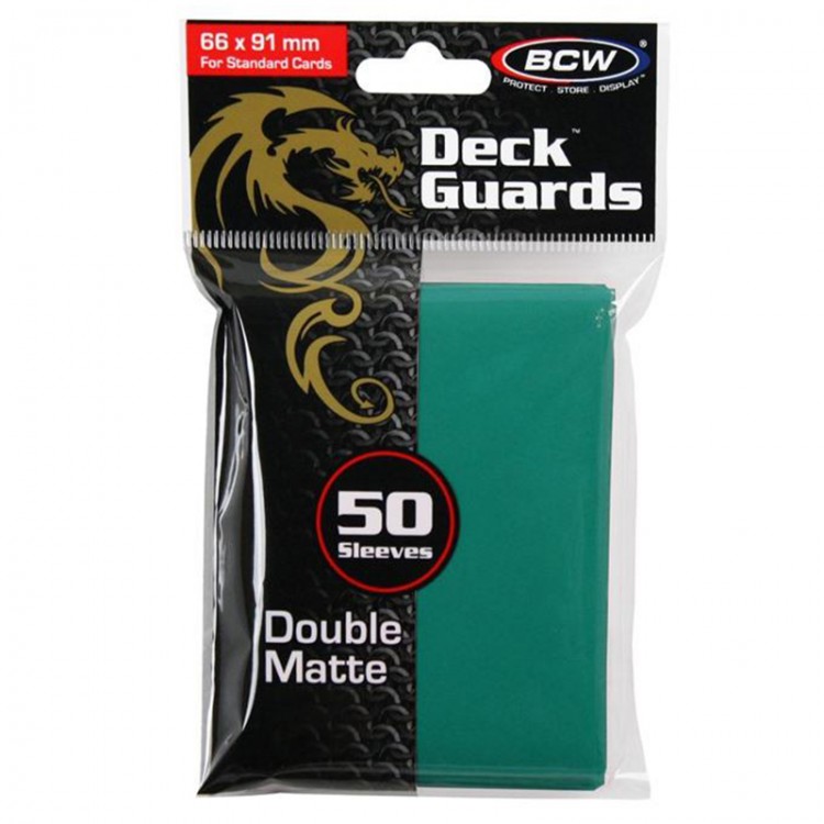 BCW Sleeves: Deck Guard Matte Teal 1-DGM-TEL