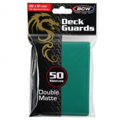 BCW Deck Guard Sleeves: Matte Teal 1-DGM-TEL