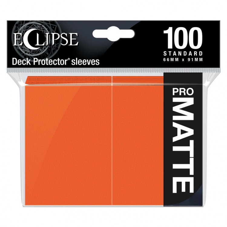 Ultra Pro Sleeves: Eclipse: Matte Pumpkin Orange 15619