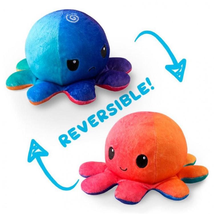 Reversible Plush: Octopus Sunset & Mermaid