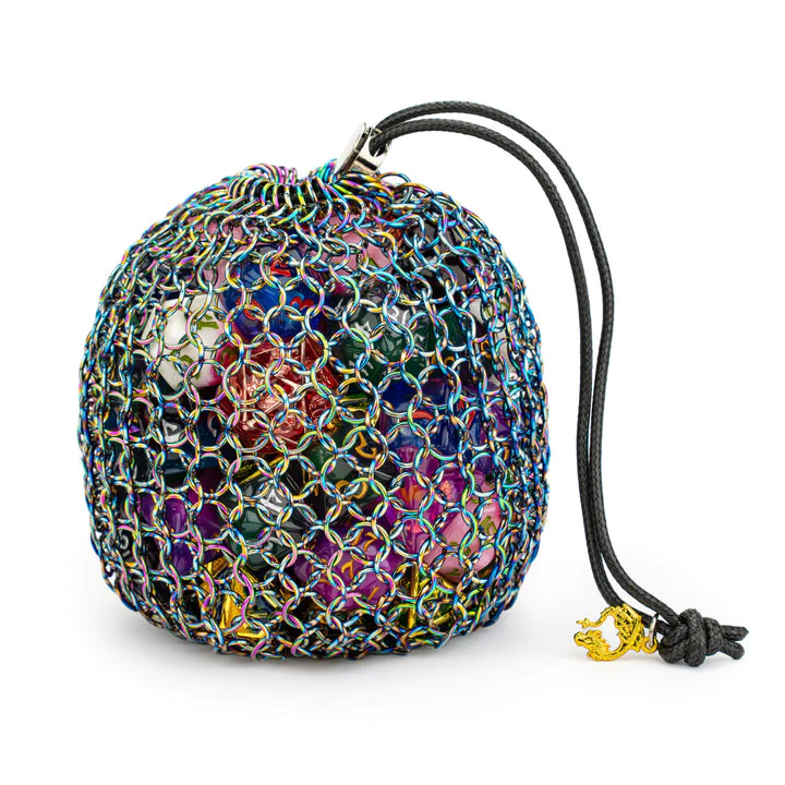 Hymgho Dice: Chainmail Dice Bag Rainbow HY00299