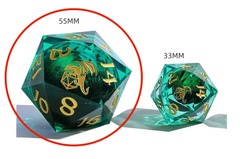 Hymgho Dice: 55mm D20 Sharp Edged Resin LED Beholder's Gaze HYO0273