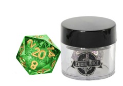 FanRoll Dice: D20 Elixir Dice Liquid Core Aegis of Hope (Green) 95120