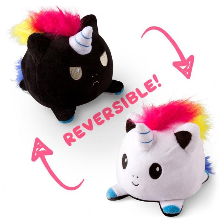 Reversible Plush: Unicorn White & Black