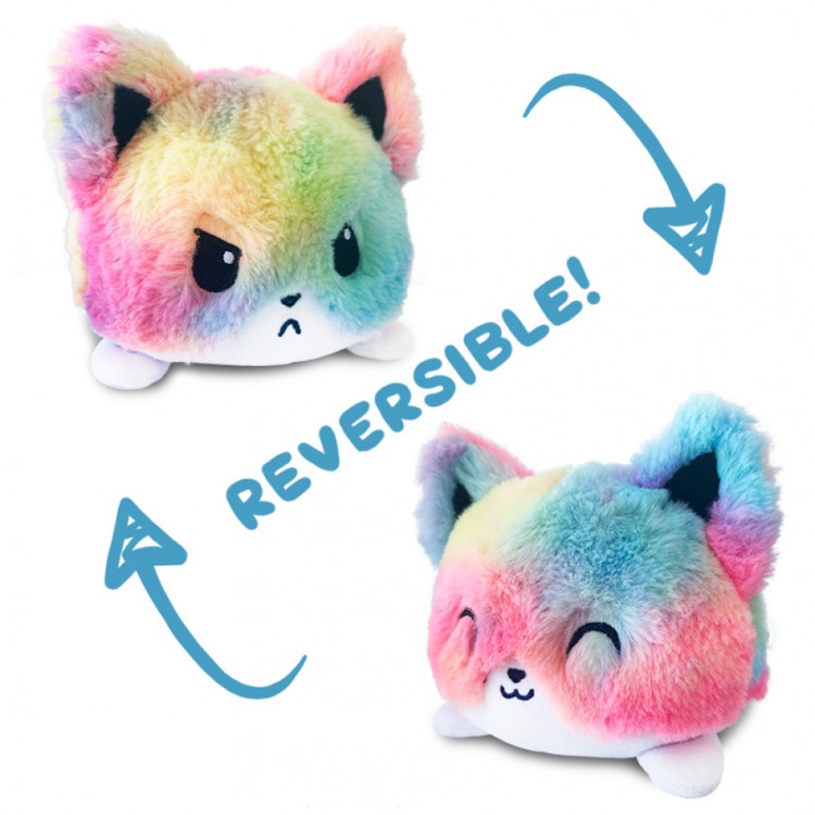 Reversible Plush: Fox Rainbow