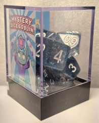 Mystery Dice Goblins: 7 Set Polyhedral Resin Royal Blue Shimmer A-RES-SHIMMER-ROYALBLU