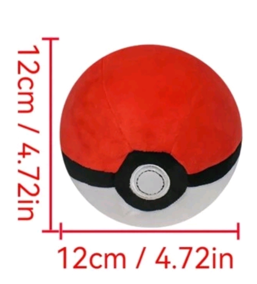 Pokemon Plush: Pokeball 4.7