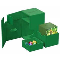 Ultimate Guard Deck Box: Flip n Tray 100+ Xenoskin Green UGD011230