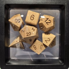Dice Set: 7 Set Polyhedral Wood MM756